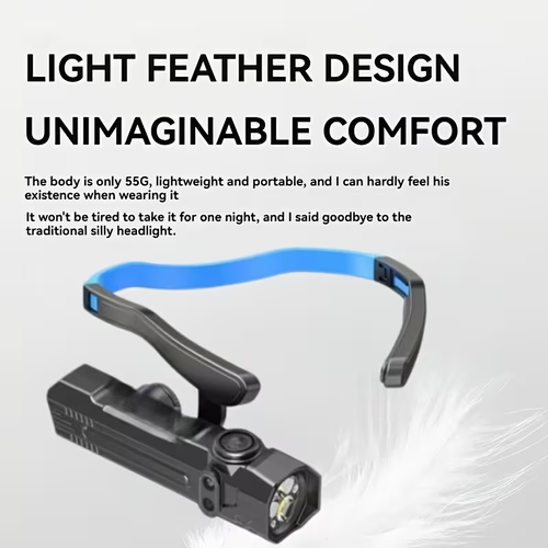 2026 New Ultra Bright Hanging Ear Flashlight,  USB Charging Portable Flashlight