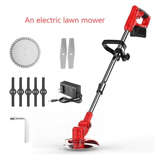 🔥With dual batteries Wireless rechargeable electric mower Wireless portability, powerful power, precise cutting, intelligent and efficient, safe and reliable