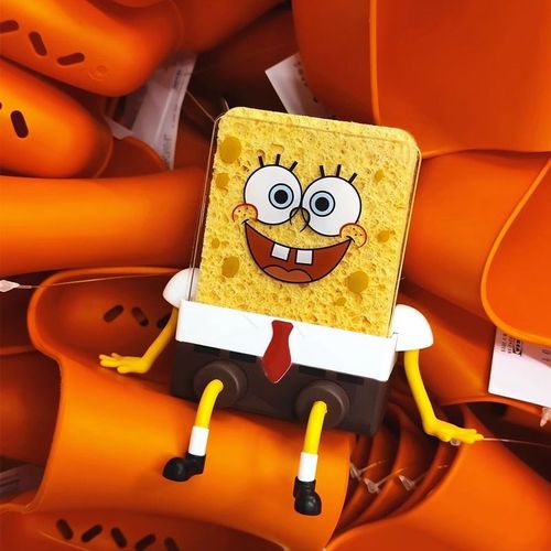 Super Cute SpongeBob Drain Rack is Here, Your Great Helper for Kitchen Cleaning!