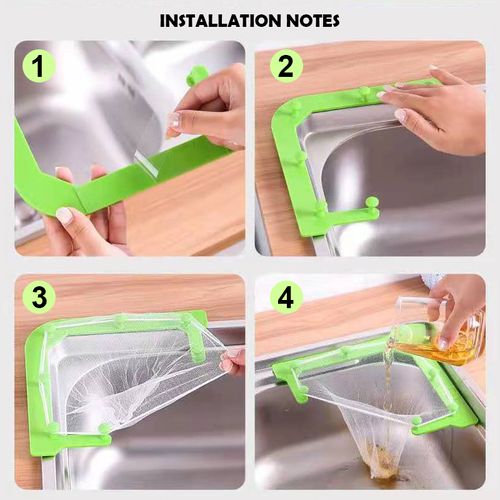 Kitchen Residue Drain Rack, Easy to Handle Without Clogging Pipes
