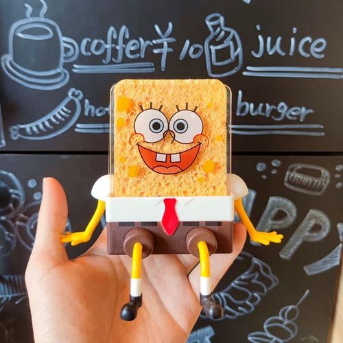 Super Cute SpongeBob Drain Rack is Here, Your Great Helper for Kitchen Cleaning!