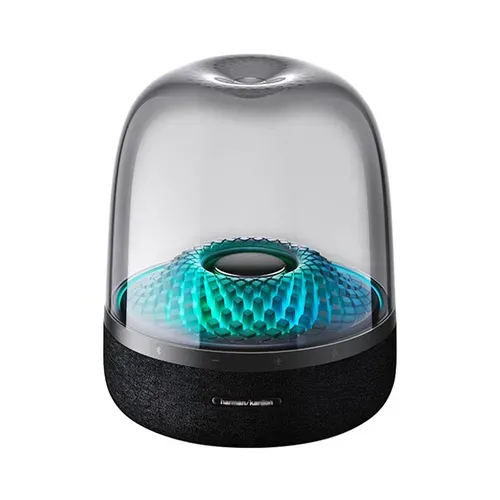 2025 Hot Selling Portable Wireless Speaker RGB Surround Sound Transparent Glass Subwoofer for Computer Use Home Entertainment