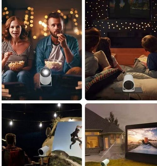 HY300 All-in-One Smart Projector: Experience Stunning 4K, High Brightness, Built-in Android TV & Premium Sound for True Entertainment.