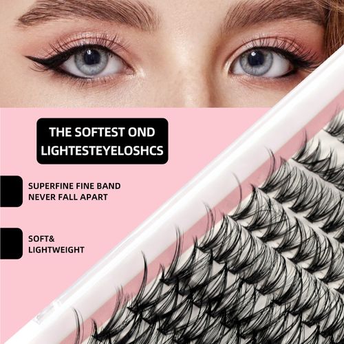 30-40D Voluminous Curved False Eyelashes 6-Piece Set