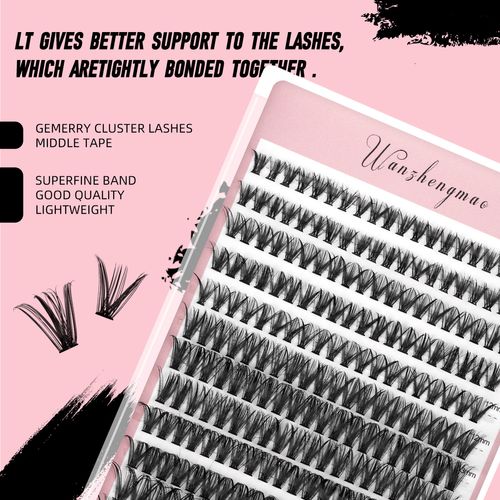 30-40D Voluminous Curved False Eyelashes 6-Piece Set