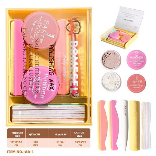 Nail polishing wax tool set