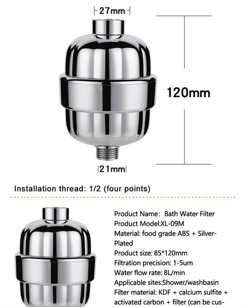15and20Level Modern Bathtub Shower Filter Head Water Filtration for Showers and Water Heaters