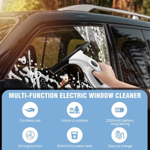 Cordless Window Cleaning Vacuum Rechargeable Electric Window Vacuum Cleaner