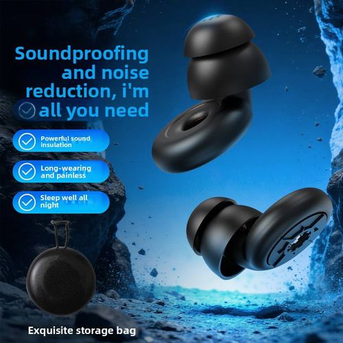 Super Soundproof, Does Not Hurt Ears, Noise-reducing, Anti-noise, Soundproof Silicone Earplugs