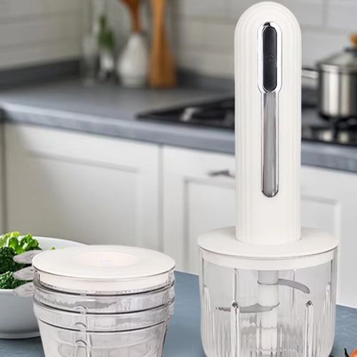 USB Small Portable Household Battery-Powered Multi-Functional Baby Food Maker Meat Grinder Slicer Vegetable Mixer Garlic Paste