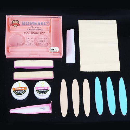 Nail polishing wax tool set