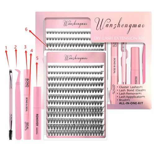 30-40D Voluminous Curved False Eyelashes 6-Piece Set