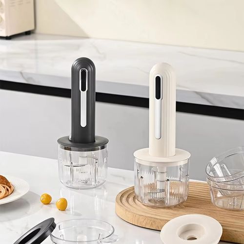 USB Small Portable Household Battery-Powered Multi-Functional Baby Food Maker Meat Grinder Slicer Vegetable Mixer Garlic Paste