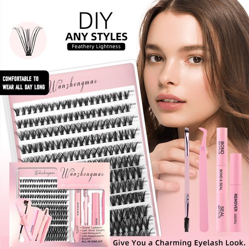 30-40D Voluminous Curved False Eyelashes 6-Piece Set