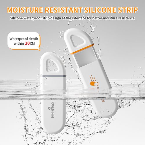 Mini Strip Pill Container Portable Medication Storage Case For Pocket And Bag Carry