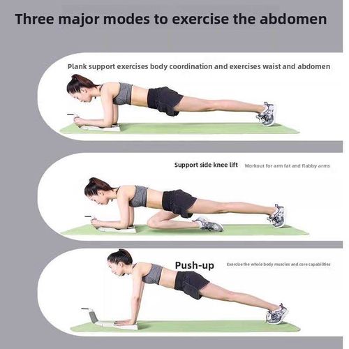 Home Fitness Plank Trainer With Count Timer Elbow Protection Core Abdominal Training Exercise Tool