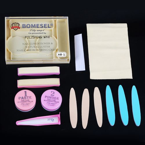 Nail polishing wax tool set