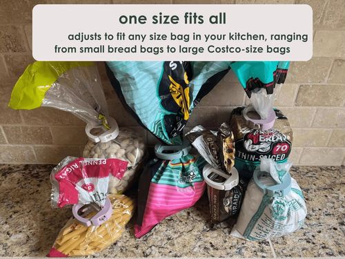 Multi-functional PP bag clip set