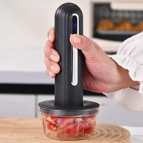 USB Small Portable Household Battery-Powered Multi-Functional Baby Food Maker Meat Grinder Slicer Vegetable Mixer Garlic Paste