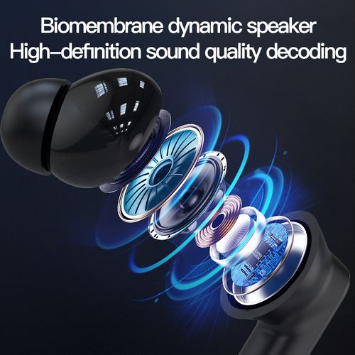 True Wireless Earbuds with Color Touch Screen, ANC Noise Cancelling Bluetooth 5.3 Headphones - Hi-Fi Sound, Long Battery Life for Sports & Daily Use