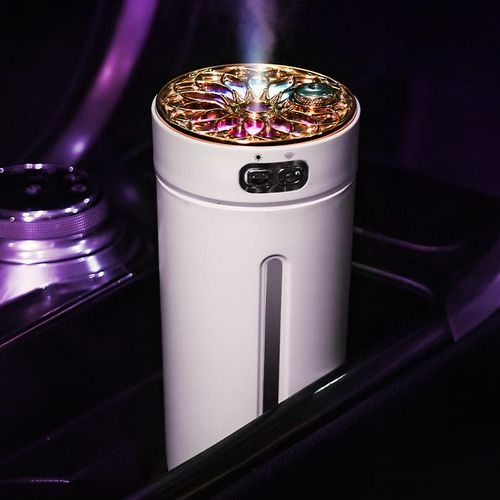 Car Aromatherapy Humidifier, Mini Portable Car Air Atomizer with Colorful Lights