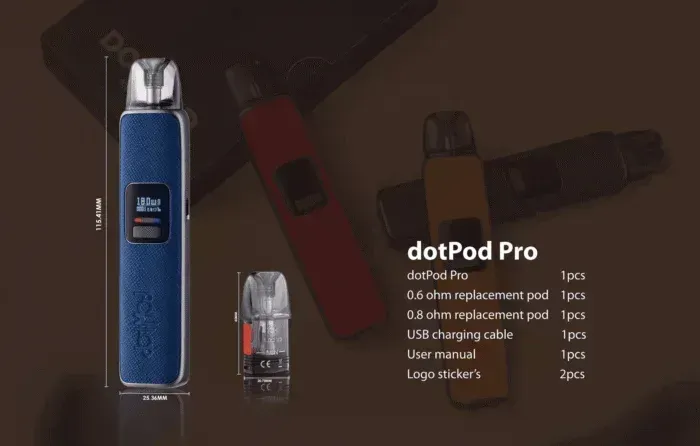 DOTMOD佩特里 2mL 35W 日用電子煙設備 Type-C充電 可調輸出