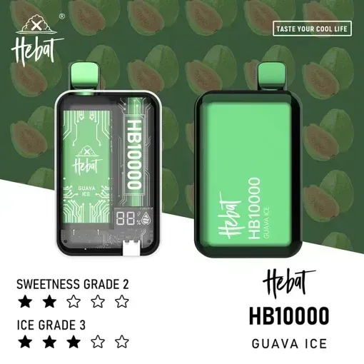 HEBAT 10000口 14ML 拋棄式小煙 Type-C充電 多口味選擇
