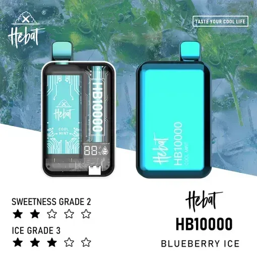 HEBAT 10000口 14ML 拋棄式小煙 Type-C充電 多口味選擇