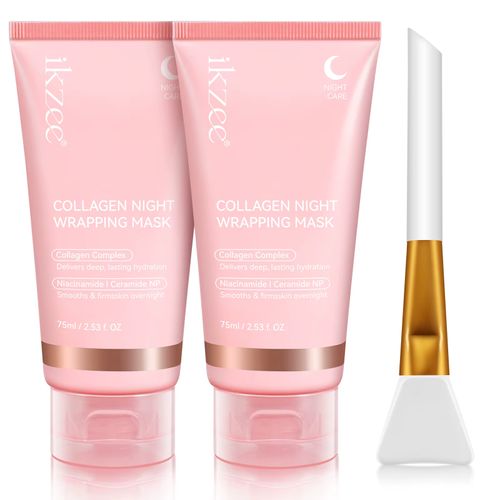 Facial Mask - Collagen Protein Moisturizing Sleeping Mask - Apply and Gently Pull for Hydration
