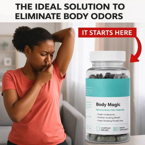 Chlorophyll capsules eliminate body odor