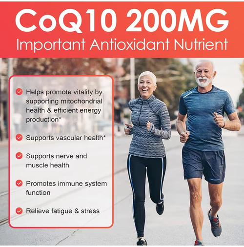Coenzyme Q10 Soft Capsules, Enhance Immunity, Support Cardiovascular System