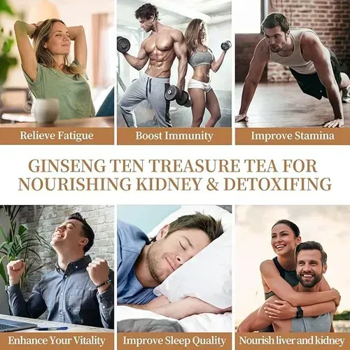 Time-Limited 40% off,Ginseng and Wolfberry Herbal Tea,Chinese Herbal Health Kidney Tea Formula