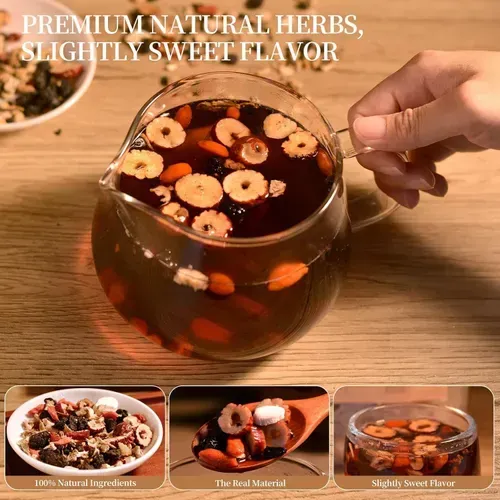 Time-Limited 40% off,Ginseng and Wolfberry Herbal Tea,Chinese Herbal Health Kidney Tea Formula