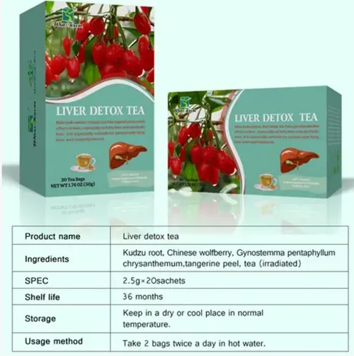 Herbal Liver Cleansing Tea, made with natural herbs such as wolfberry and chrysanthemum, gently cleanses the liver. When brewed and drunk, it is refreshing and not bitter, helping to relieve the liver's burden and alleviate fatigue. If you place an order today, y. It is natural and free of additives, and is suitable for daily consumption to maintain a good state.