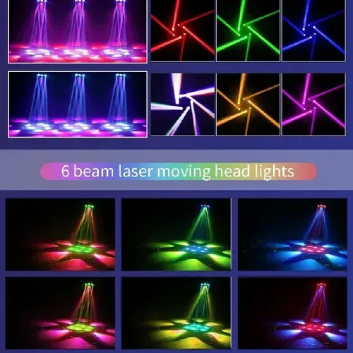 🔥SALE 49% OFF！！-🔥The six-arm Mighty King with remote control, 360° rotating strobe light, six-arm lighting unit, full-color lights, over ten modes that flash in sync with music and surround you,plug and play. Whether it's connecting to the audio system to synchronize the rhythm, or setting up static lights as ambient lighting, it can all be easily achieved. the compact design doesn't take up much space, and it's also convenient for moving and storage.