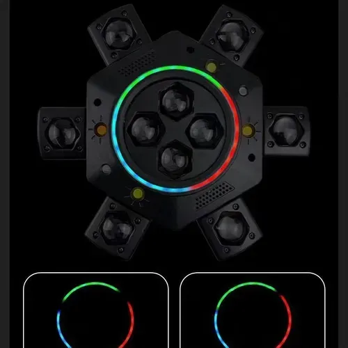 🔥SALE 49% OFF！！-🔥The six-arm Mighty King with remote control, 360° rotating strobe light, six-arm lighting unit, full-color lights, over ten modes that flash in sync with music and surround you,plug and play. Whether it's connecting to the audio system to synchronize the rhythm, or setting up static lights as ambient lighting, it can all be easily achieved. the compact design doesn't take up much space, and it's also convenient for moving and storage.