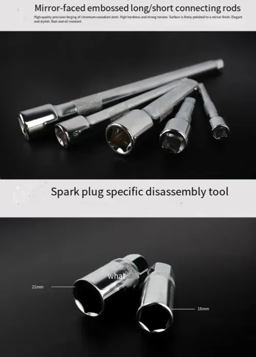 This 216-piece CS-1 grade chromium-vanadium steel tool set covers all types of maintenance tools. The material is wear-resistant and durable, and the professional storage box is portable and easy to carry. It is suitable for maintenance in various scenarios such as automobiles, homes, and outdoors, allowing you to solve all kinds of maintenance problems with just one set. It is an all-round maintenance tool for both professionals and amateurs.