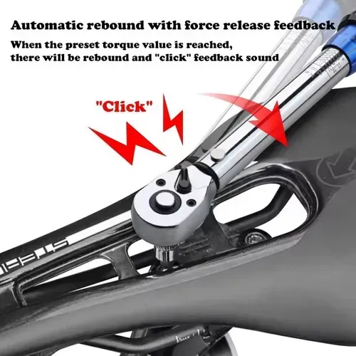 32-piece adjustable torque wrench set, suitable for various specifications of bolts. Adjustable torque range covers common usage, automatically disengages when reaching the preset value to avoid over-tightening or loosening. 72-tooth ratchet head is easy to adjust, the handle is anti-slip and saves effort. It can be used in narrow spaces and is suitable for both auto repair and DIY assembly, allowing precise and controllable screw tightening.