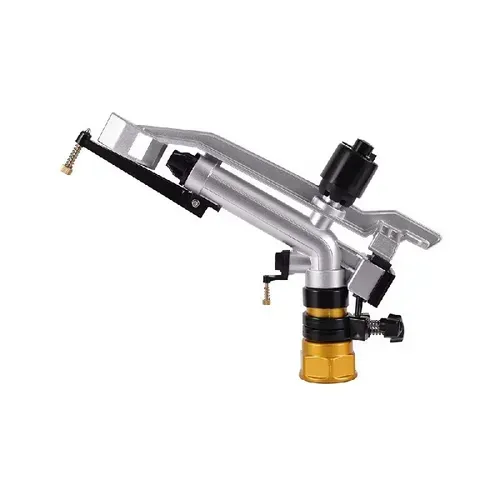 Metal swivel sprinkler head, the king of labor-saving irrigation, made of zinc alloy, durable and resistant to corrosion. It can rotate 360° automatically for spraying. It comes with 5 types of nozzle switches for water mist, water column, adjustable from 10-22 meters distance and 15-45° angle. It is suitable for various scenarios. Just connect the water pipe and it's ready to use. It saves labor and time for irrigation. It is suitable for farmers and family vegetable gardens.