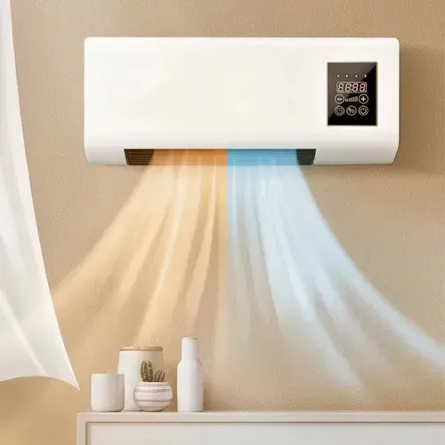 Wall-mounted air conditioner with both cooling and heating modes. It can provide powerful air circulation in a wide angle, quickly covering the entire house. It also has intelligent timing and safety delay functions, making the operation simple. It creates a constant temperature and comfortable environment for your home throughout the year, serving as a companion to enhance your home's happiness.