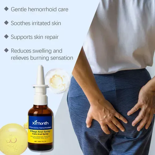 which is equivalent to one treatment course.Say goodbye to perianal swelling and burning sensations - ximonth perianal care spray: A gentle plant-based formula combined with a portable spray design, making it easy to achieve comfortable repair and daily perianal care suitable for multiple areas.