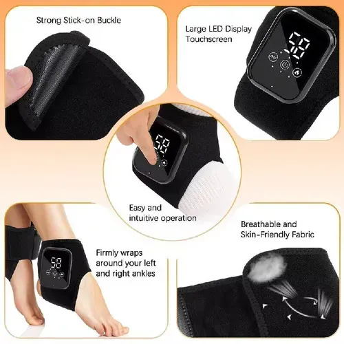 The Chinese Academy of Sciences strongly recommends the intelligent hot compress and massage ankle brace. Wearing it and applying pressure helps loosen tight muscles and tendons, relieve old sports sprains, and alleviate ankle pain after a long day of sitting. The graphene's far-infrared heat penetrates the fascia layer, directly reaching the affected area.
