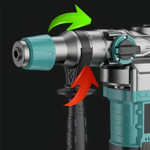 The three-in-one hammer drill bit has a full copper core motor with powerful power, capable of drilling through even the hardest materials. The anti-slip and shock-absorbing handle provides a comfortable grip, and it comes with a multi-functional accessory bag, ready to use upon opening. It is suitable for various scenarios such as home renovation and construction projects, making wall work efficient and effortless!