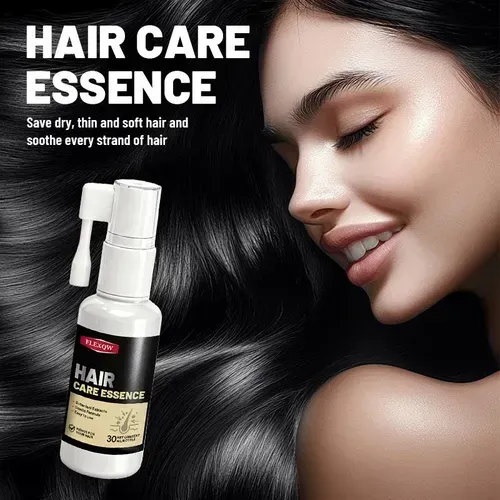 Hair Growth Black Hair Essence Spray - Absorbs instantly after one spray and gentle massage. Plant extracts awaken hair follicles to prevent hair loss, and also revitalize dull black hair. Visible results in 2 weeks. Order today and get 4 bottles, which is enough for 2 months. Suitable for problems such as tired hair loss and stressed white hair. The spray head is precise and does not waste. Use it casually every day to easily grow thick and black hair. Excellent value for money.