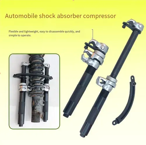 Damping spring compressor, thick-walled spiral + integral heat treatment, made of alloy steel, durable and safe. Suitable for multiple vehicle models, easy adjustment of the fixture, portable storage box. It helps auto mechanics improve efficiency, enables modification enthusiasts to operate safely, and is a professional tool for suspension maintenance!