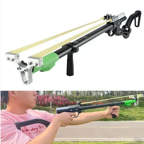 600-meter range, alloy body with excellent durability and shock resistance. The gun-style grip is stable and does not shake. The scope enhances accuracy, allowing you to hit the target precisely wherever you point. The upgraded latex hose has strong rebound force, making it highly effective for outdoor competitions and precise target shooting. Lightweight and portable, it can be easily carried in a bag and ready for action at any time!