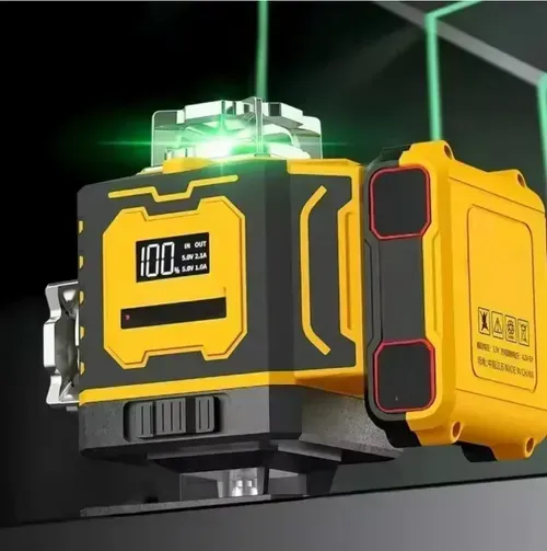 12-line green light level gauge, the precise tool for decoration layout. 12 lines, 360° full-range control. Green light has strong light and clear image. It is shock-proof and durable. It has long battery life and can be set up at multiple angles. Each line is precise, and the construction effect is neat and beautiful!