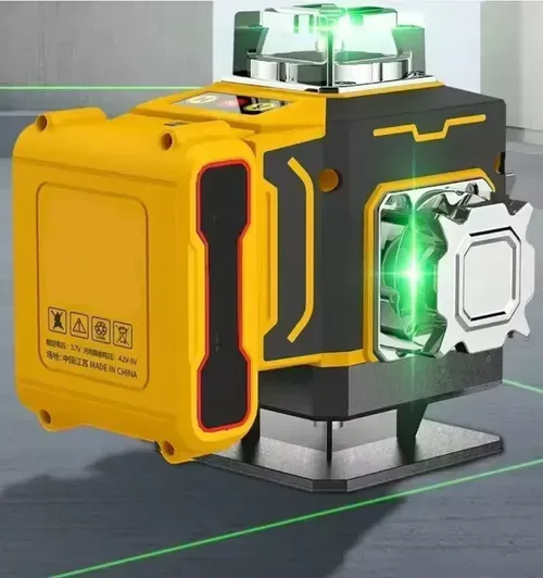 12-line green light level gauge, the precise tool for decoration layout. 12 lines, 360° full-range control. Green light has strong light and clear image. It is shock-proof and durable. It has long battery life and can be set up at multiple angles. Each line is precise, and the construction effect is neat and beautiful!