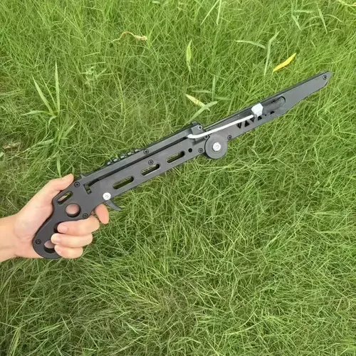 This folding slingshot is simply amazing! With competitive-level accuracy, it can be folded and carried in your pocket for easy use. The grip feels stable and precise. Now, place an order and you'll get an extra 10 fishing arrows for free - steel balls for target practice are great, and changing the arrows allows you to fish in streams. It's perfect for outdoor practice and enjoying the fun of fishing. The value for money is simply outstanding!