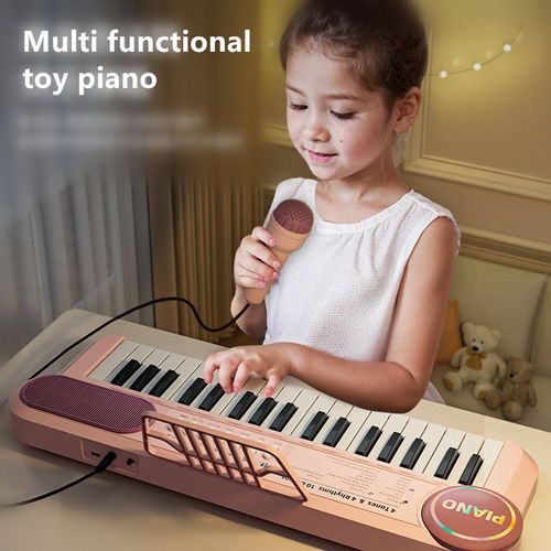 Children's electronic piano toys with microphone girls boys beginner multifunctional music player（🔥time-limited offer🔥）